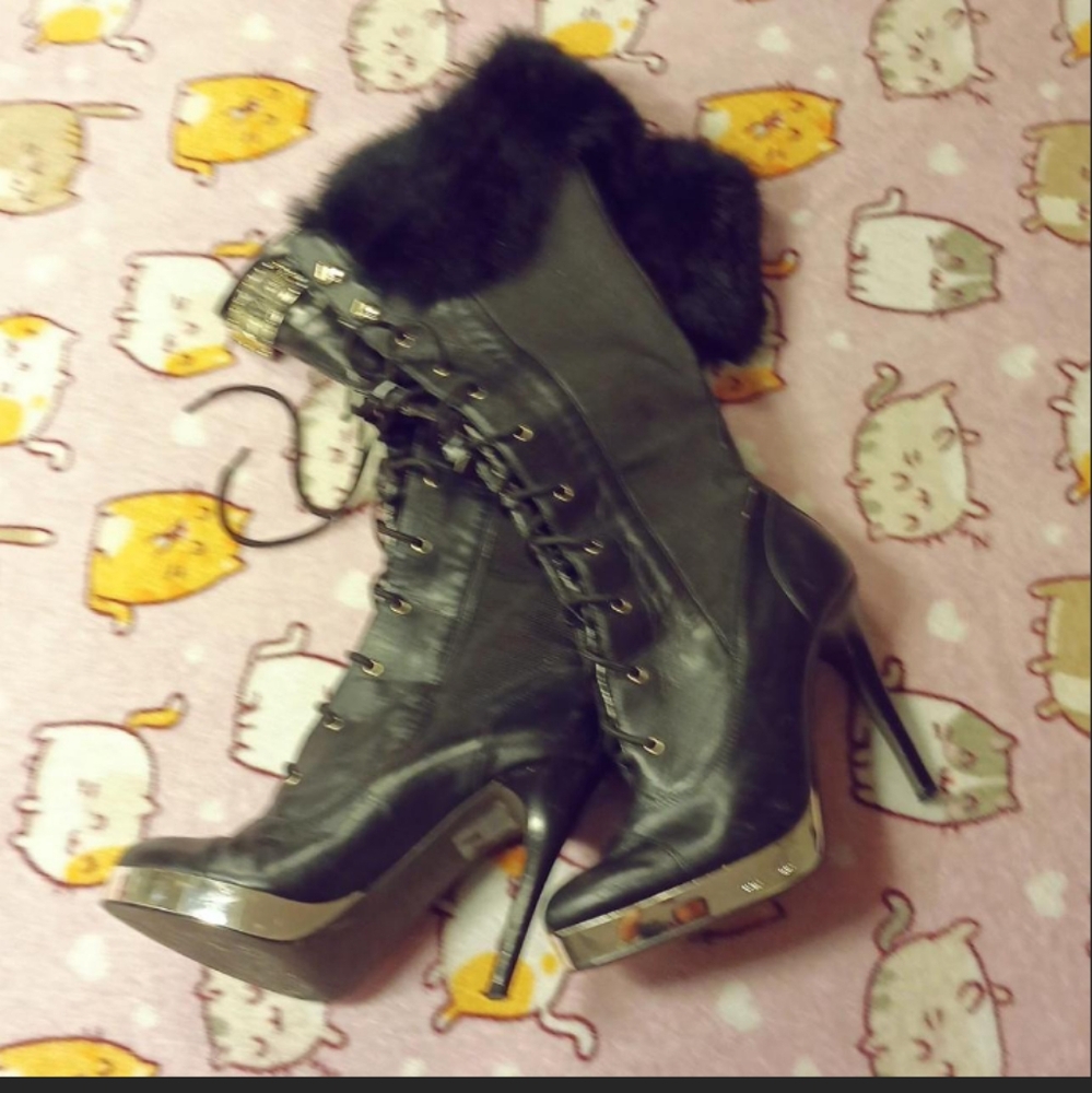 SOLD Baby Phat Fur Heeled Boots